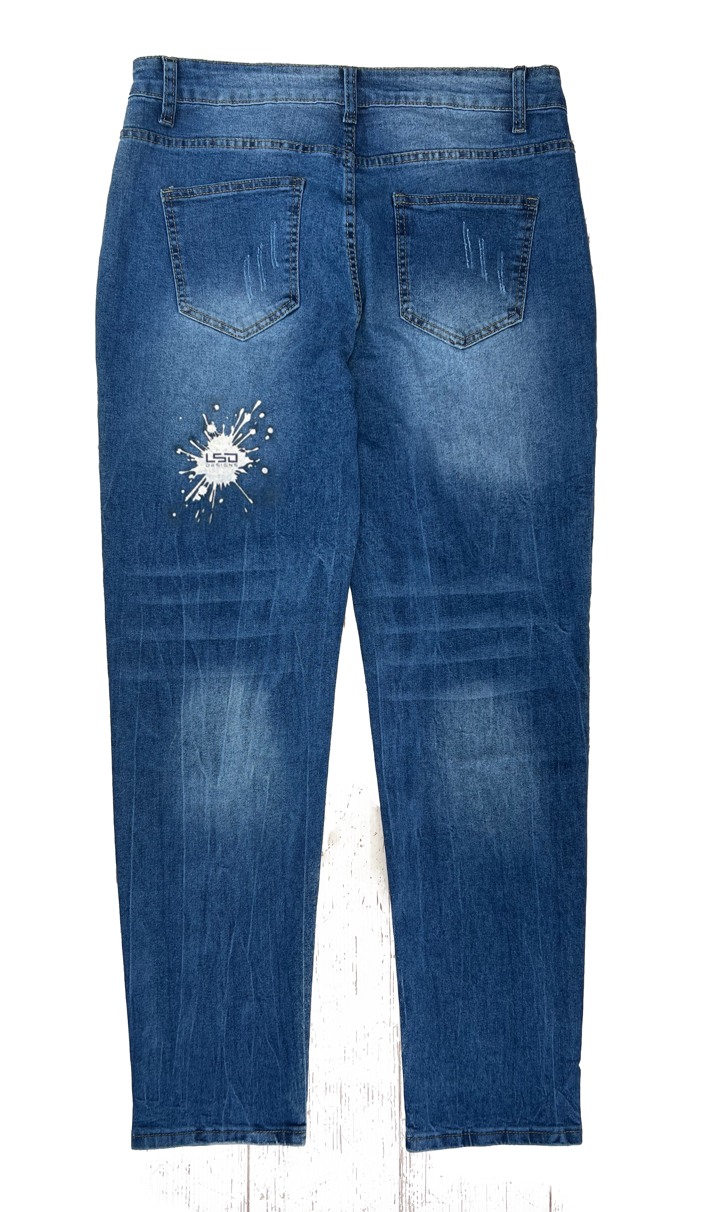 オリジナルカスタムアングラーズデニム ロゴ位置、ロゴサイズ選択(手順2)