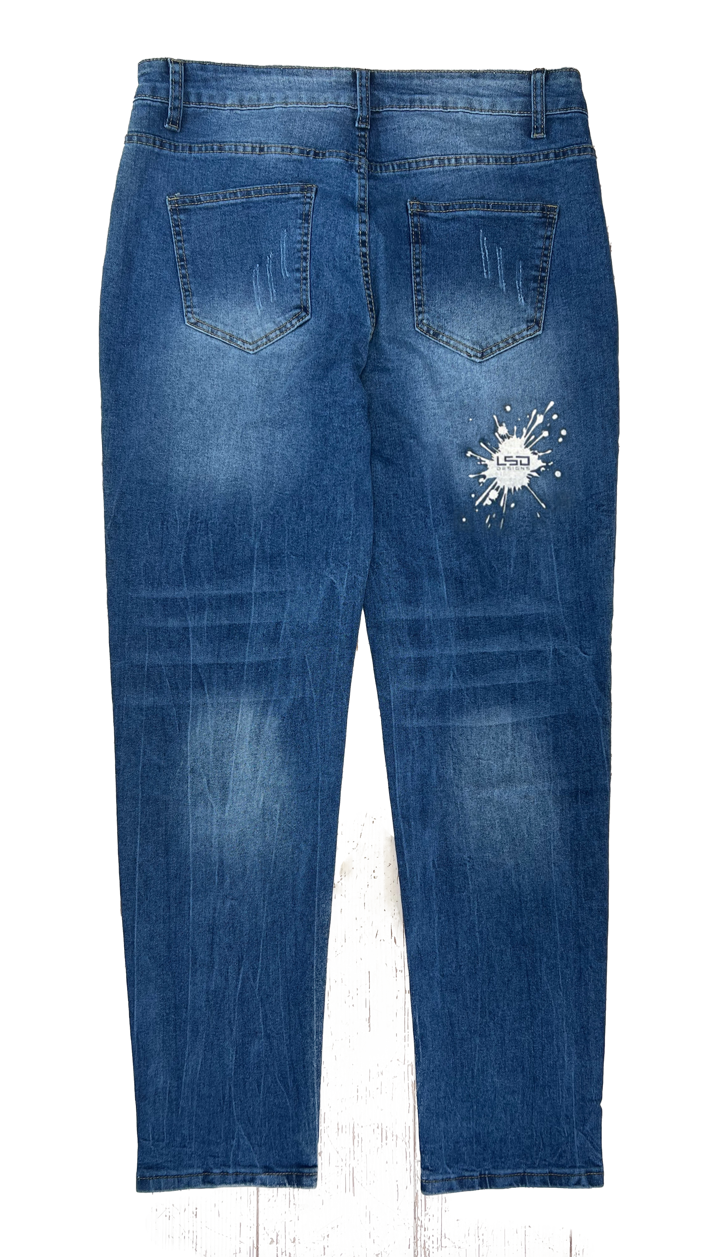 オリジナルカスタムアングラーズデニム ロゴ位置、ロゴサイズ選択(手順2)