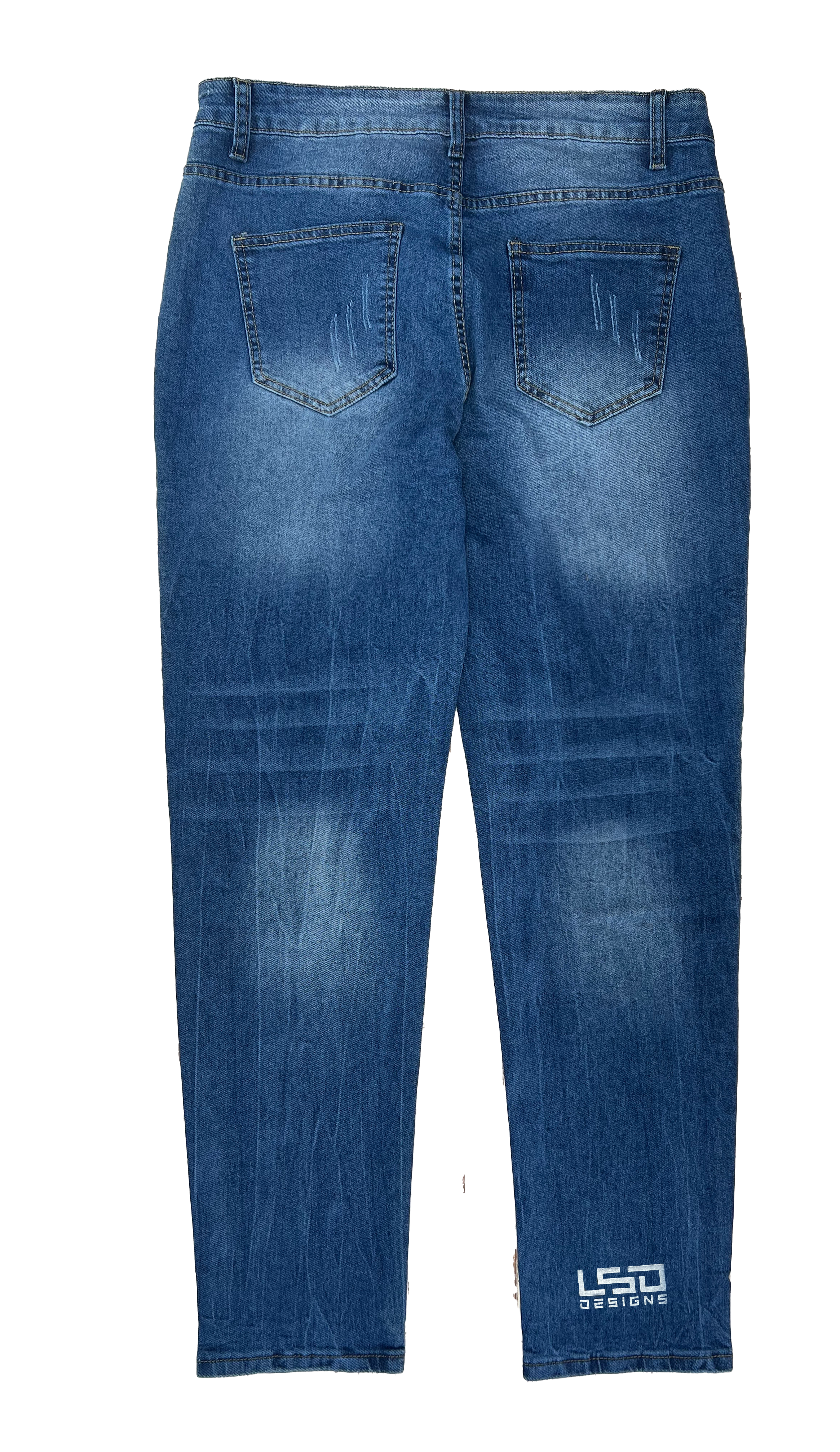 オリジナルカスタムアングラーズデニム ロゴ位置、ロゴサイズ選択(手順2)