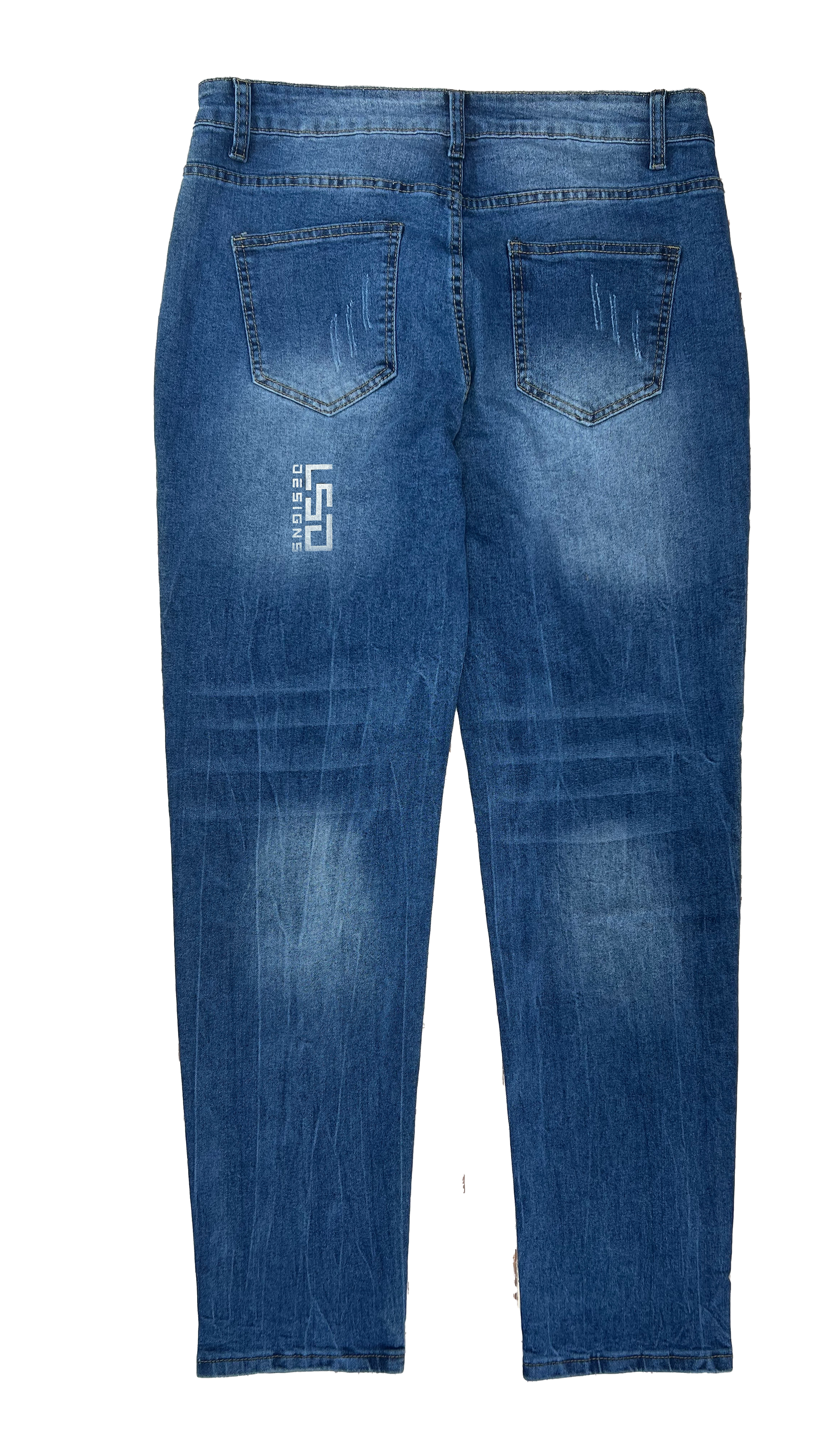 オリジナルカスタムアングラーズデニム ロゴ位置、ロゴサイズ選択(手順2)