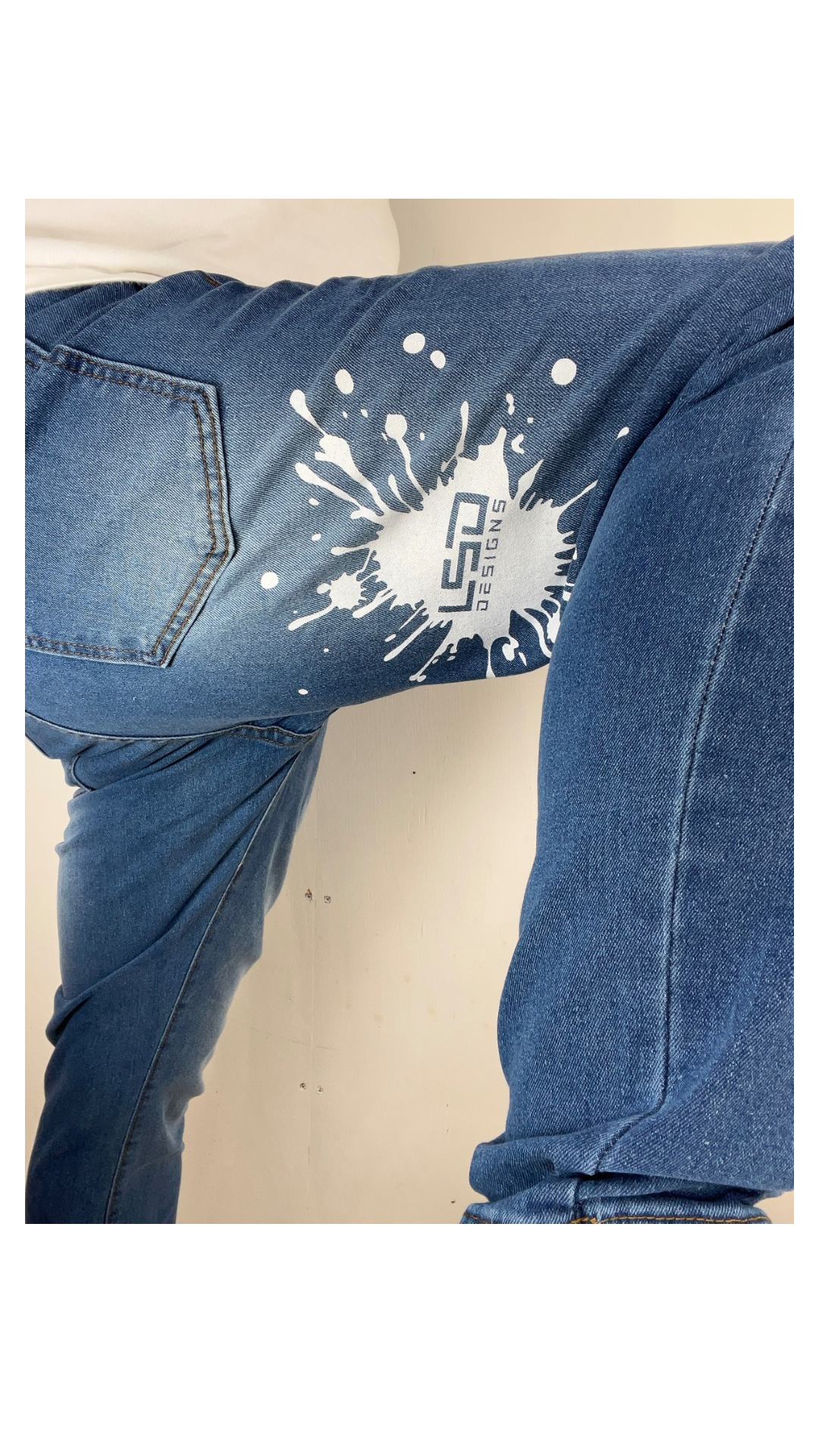 LSDDESIGNSアングラーズデニム(イカ墨ロゴ)