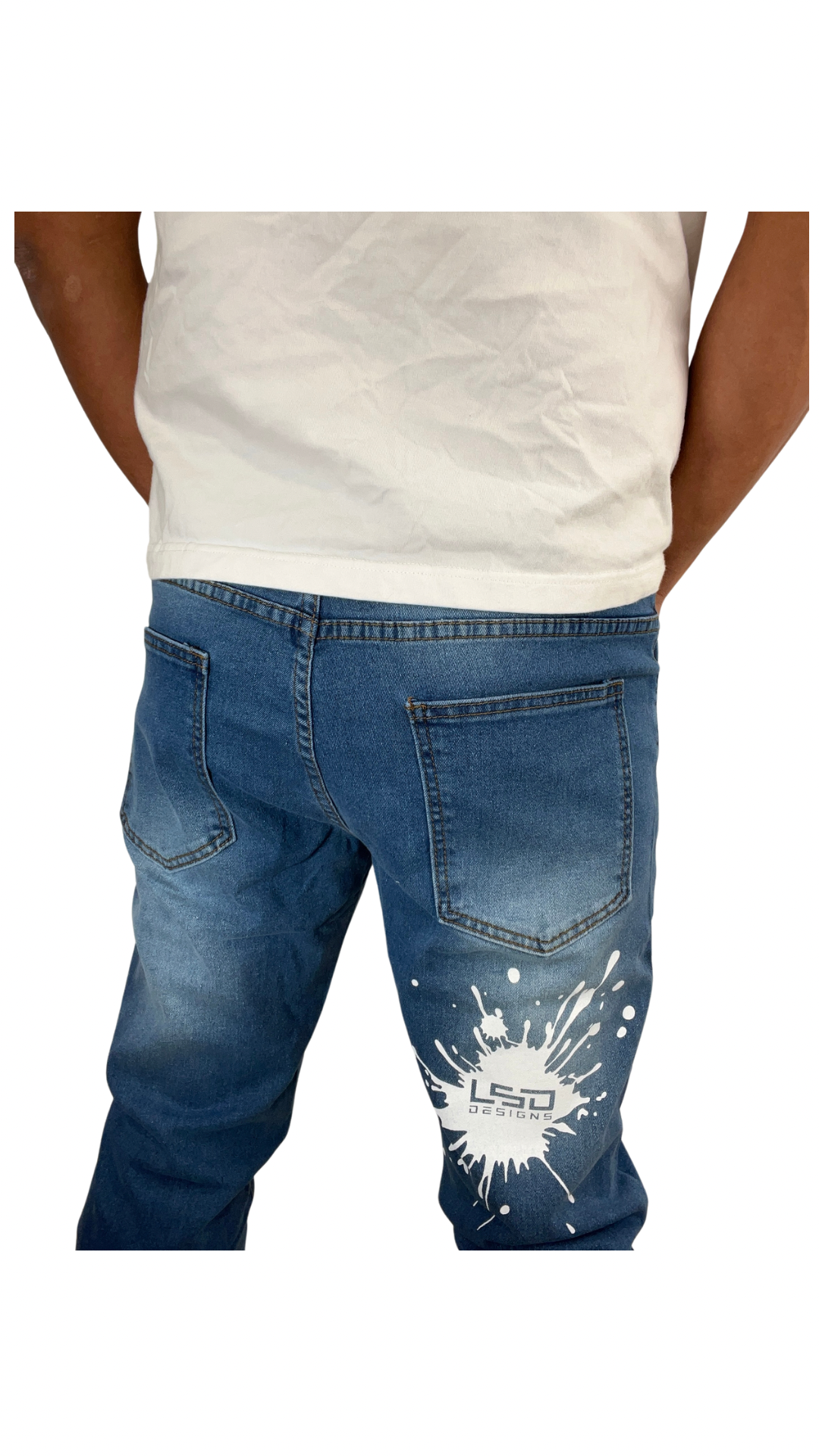 LSDDESIGNSアングラーズデニム(イカ墨ロゴ)