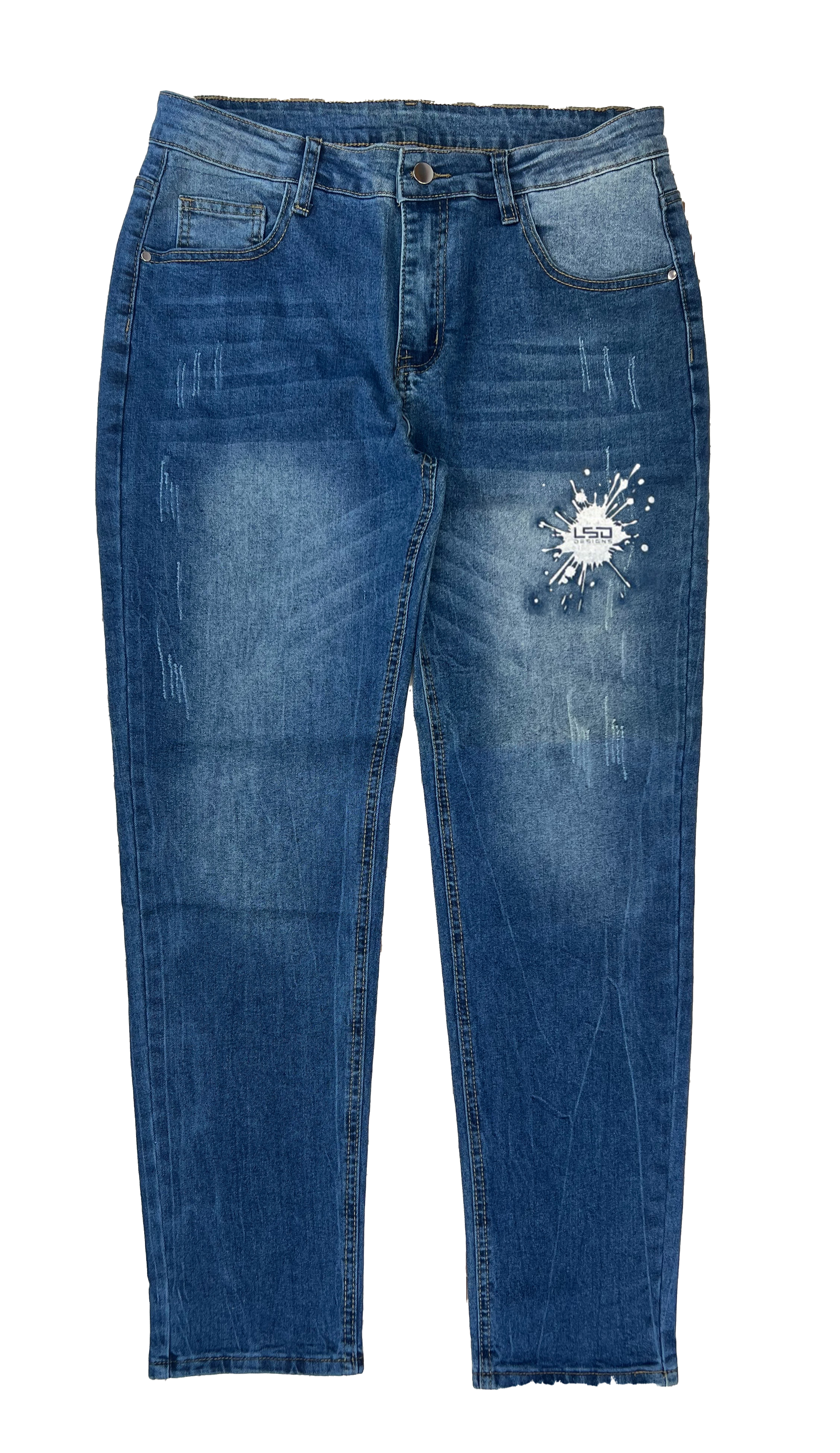 オリジナルカスタムアングラーズデニム ロゴ位置、ロゴサイズ選択(手順2)